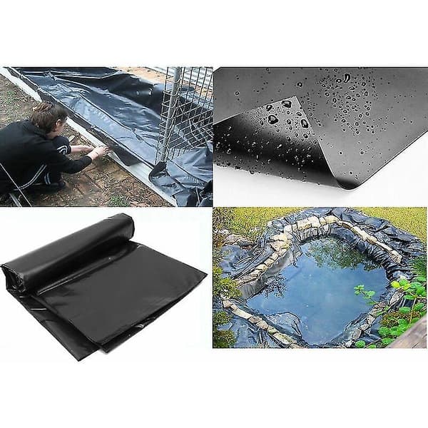 3*3m Svart HDPE Fiskedamm Foder Corrosion/UV-Resistent