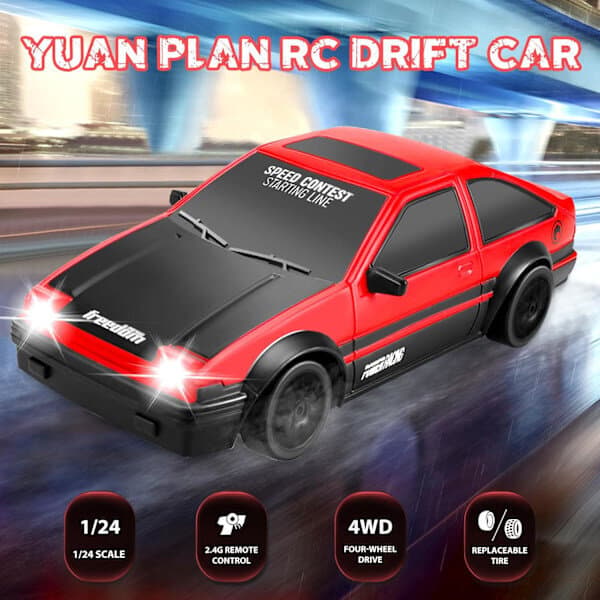 Yuan Plan Drift -auto, punainen