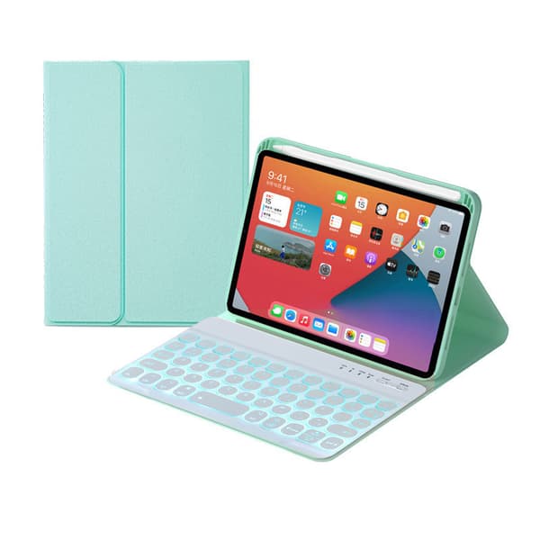 Bluetooth-näppäimistönahkakotelo iPad mini 6:lle Green
