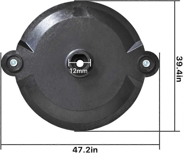 Erstatningskutterdisk med skruer, kutterdisk for Einhell, Gardol, Gartenmeister, Mr Gardener Trådløs Trimmer