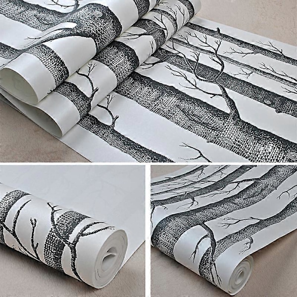 Koivupuutapetti Moderni Sisustus Seinäpaperirulla Metsä Puu Tapetit Makuuhuoneelle Olohuoneelle