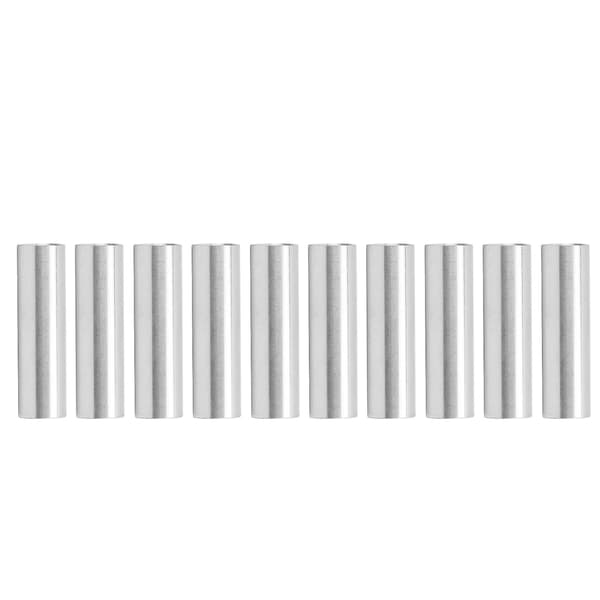 14mm Dia Aluminiumrör Runt Rakt Rör 10-Pack