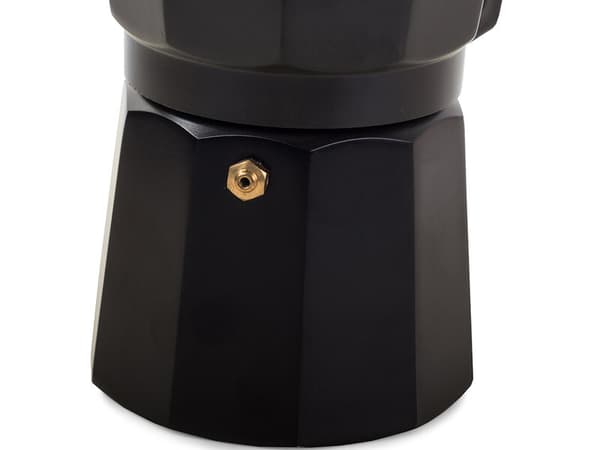Kaffemaskine, 450 ml, aluminium, sort