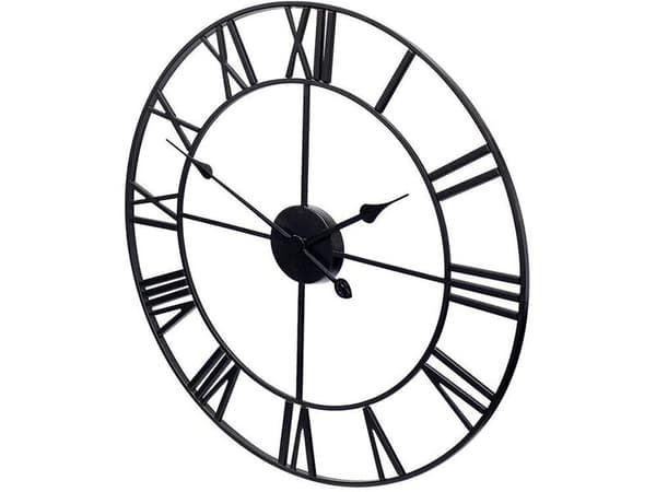 Retro veggklokke, 50 cm