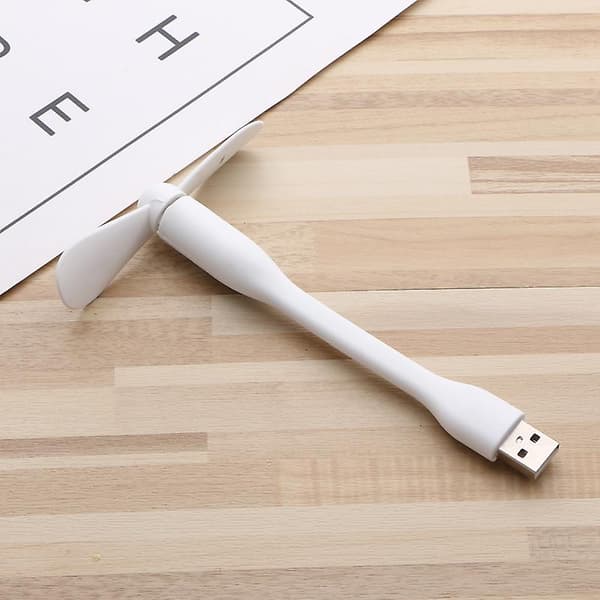 2-pack USB-minifläktar för telefoner, bärbara datorer