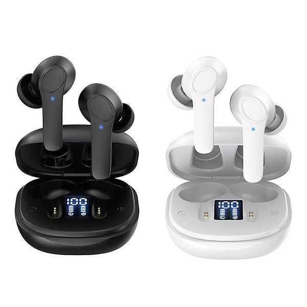 Multilingual Oversætter Ørepropper Trådløs Bluetooth Oversætter Øretelefon 144 Sprog, Bluetooth 5.3, Lang Batterilevetid