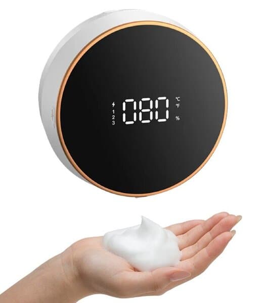 Veggmontert automatisk såpedispenser med LED