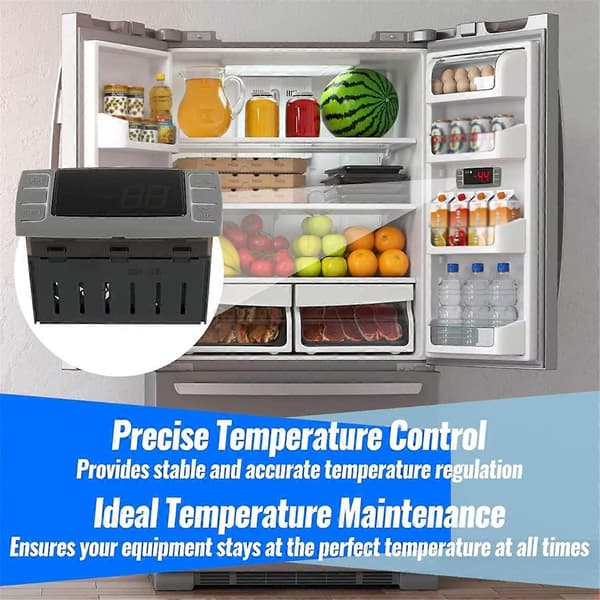 XR02CX-4N1F1 Universal Temperature Controller Replacement for 120V 50-60Hz Commercial Refrigerator