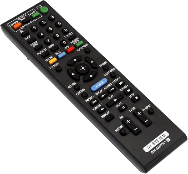 RM-ADP053 Ersättningsfjärrkontroll för Sony BDV-E870/E570/E470/E370 & BDV-T57/T37 DVD Blu-ray hemmabiosystem
