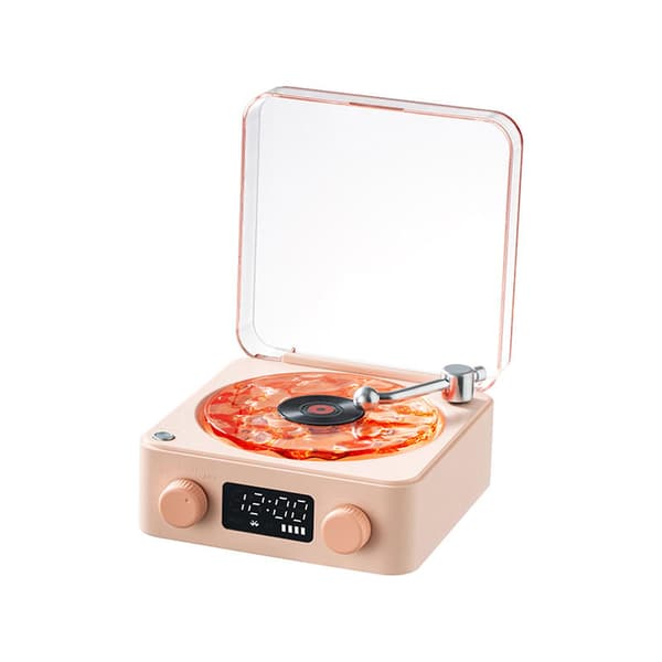 The Waves vinyylisoitin, Wave Retro vinyylilevysoitin langaton Bluetooth-kaiutin Sunset Red