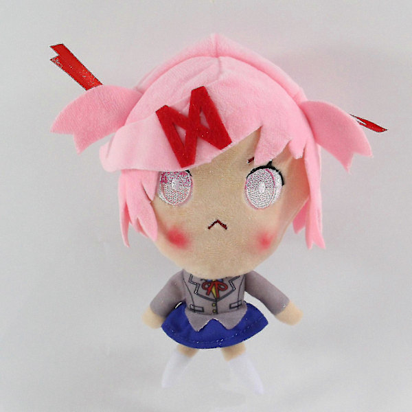 Doki Doki Literature Club Plyschleksaker Anime Cosplay Monika Natsuki Sayori Yuri Dockor 20cm Pink