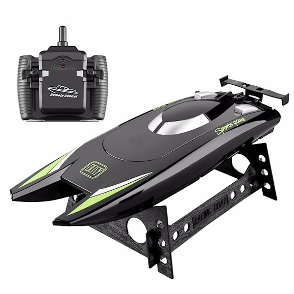 Black Friday Tilbud Overraskelse RC Båter For Barn Voksen 25km/t Høyhastighets Racerbåt 2 Kanaler Fjernkontroll Black