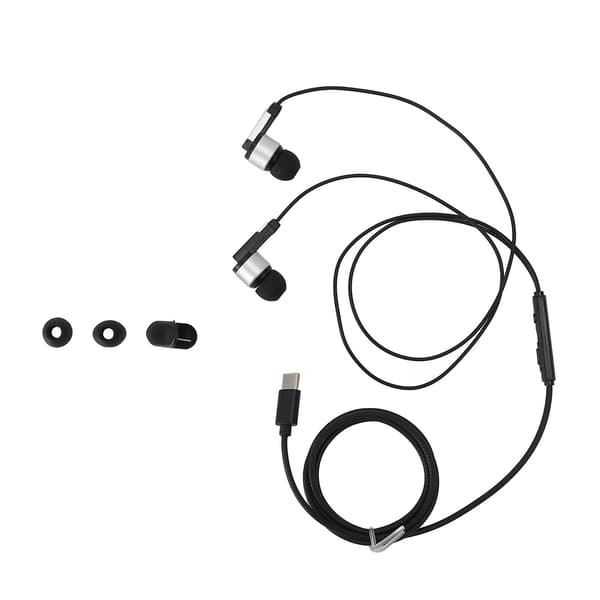 USB C Hovedtelefoner Ørepropper HiFi Stereo Bas Støjreducerende USB Type C Kablede Ørepropper med Mikrofon til Smartphone Tablet Laptop
