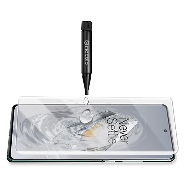MOCOLO UV-flytande skärmskydd för OnePlus 12 5G, 3D-böjd härdat glasfilm