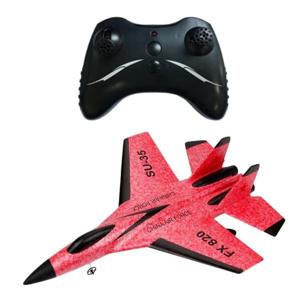 Su 35 RC flygplan fjärrkontroll flygplan kontroller Su-35 stridsflygplan modell flygplan barn Red