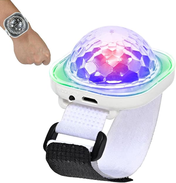 Mini Diskokulelys, LED Diskoteklys med 5 Moduser, LED Diskoteklys USB-Lading Stjerneprojektorlys