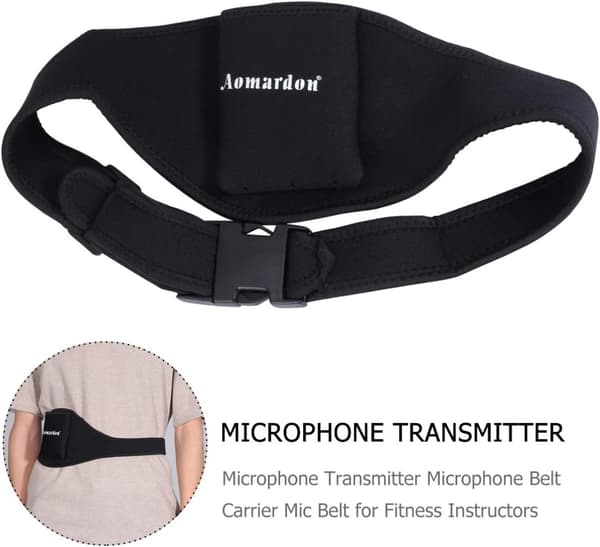 Mikrofon senderpose Mikrofonbælteholder Mikrofonbælte til Fitnessdb