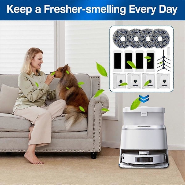 DEEBOT T30 Omni / T30 PRO Omni Robotti-imurin sivuharja Hepa-suodatin Moppiliina Tarvikkeet