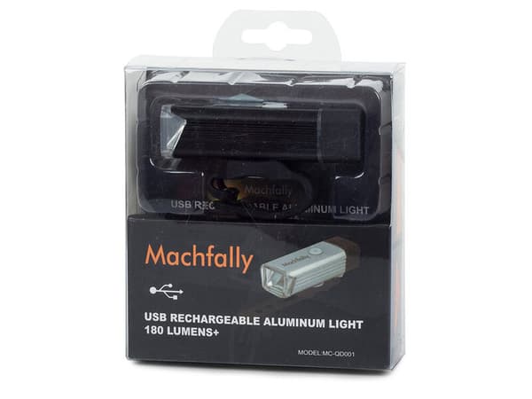 Cykel Lampa 180 Lumen USB, Svart