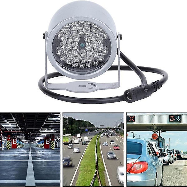 IR-belysning, Nattsyn Infrarødt Lys 48 LED Nattsyn Vanntett Lampe IR Infrarødt Lys for Innendørs