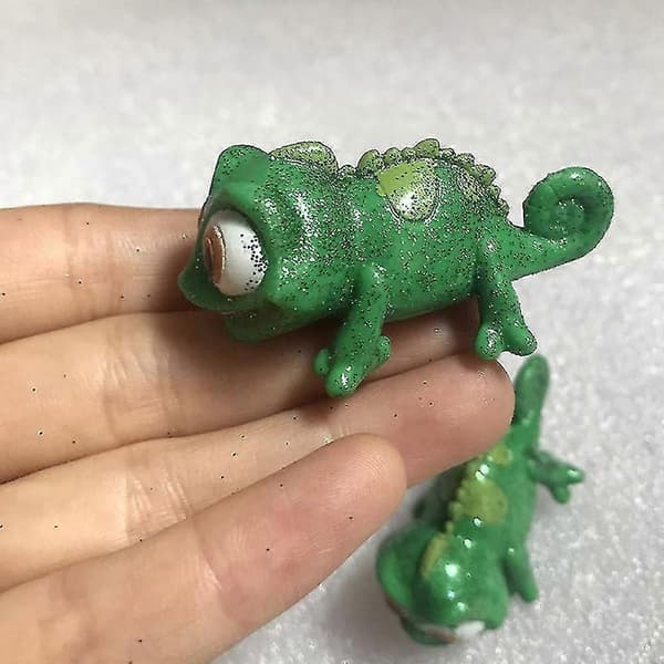Disney Anime Tangled Mini Rapunzel Figur & Pascal Kameleon Legetøj Gave