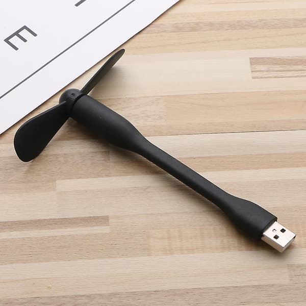 2-pack USB-minifläktar för telefoner, bärbara datorer