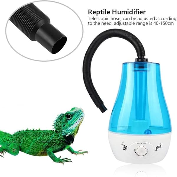 3 l luftfukter for reptilterrarium, tåkegenerator, tåkespreder, fordamper Blue