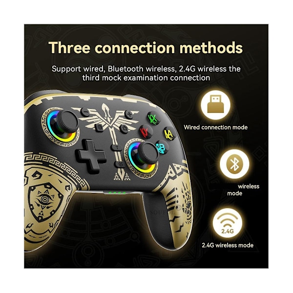 Tears of the Kingdom Spelkontroll Switch Trådlös Kontroll för Switch Pro OLED Spelkonsol Gamepads Joystick