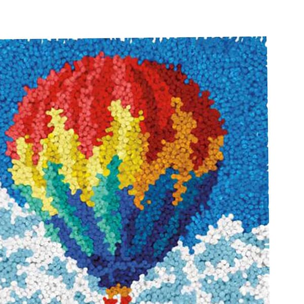 Latch Hook Tæpper Puder Madras Sæt Håndværk Til Begyndere Ballon