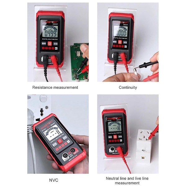 Smart Digital Multimeter, Automatisk Digital Multimeter, 4000 Tællinger, Auto Digital Multimeter, Digital Multimeter