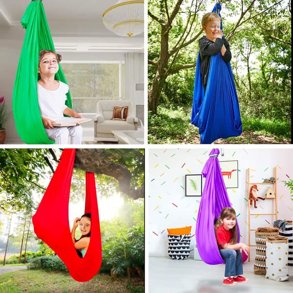 Hengestol Sensorisk Sving For Barn Hengepod Sving Terapi Sving Green