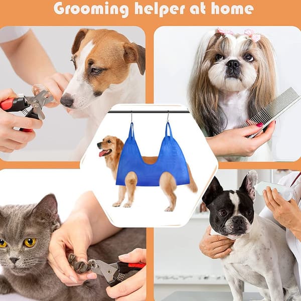 Hængekøjer til katte og små til mellemstore hunde til pelsede dyr blå L