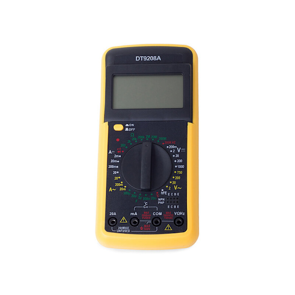 Digitalt strømmultimeter LCD DT9208A