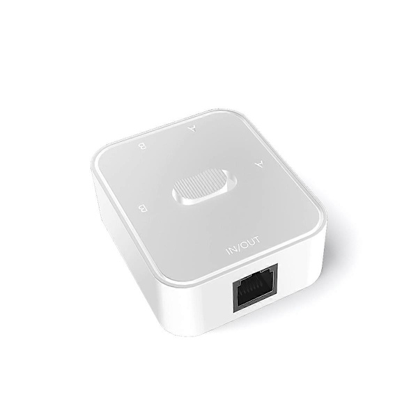 2-ports RJ45 LAN CAT6 Switch-selector 1000 Mbps 2 in 1 ut/1 in 2 ut 2 in 1 utRJ45 Nätverksdelare
