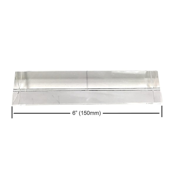 Kristalli 6 tuuman optinen lasi kolmioprisma opettaa valon spektriä fysiikkaa ja valokuvausta prisma, 150mm