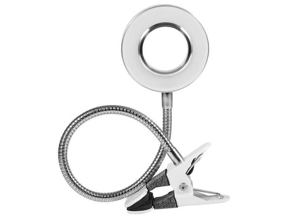 LED skrivebordslampe med klemme