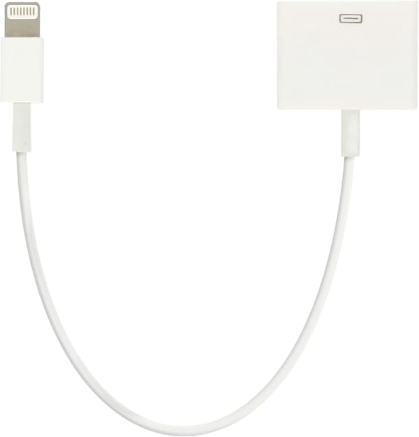 Lightning Adapterkabel Til 30-Pin Lading & Synkronisering Hvit Iphone