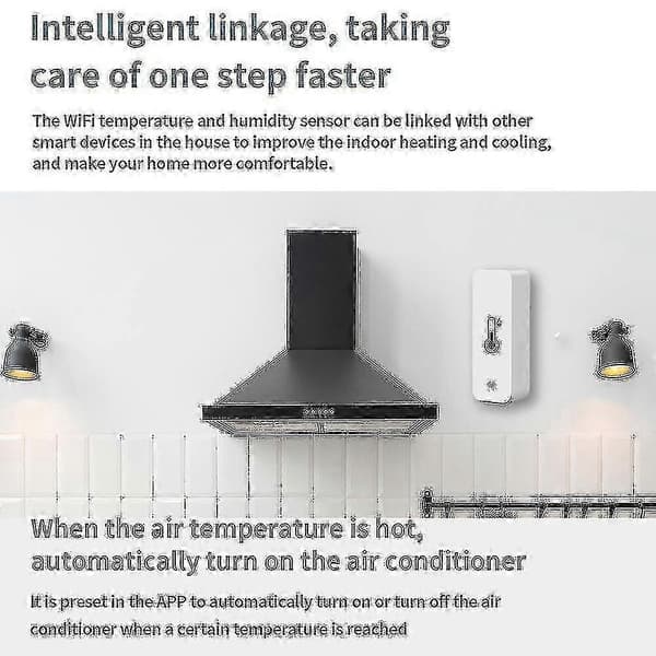 3x Tuya Wifi Temperatur- og Fugtighedssensor Indendørs Termometer Hygrometer