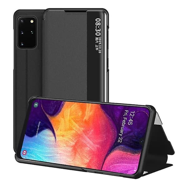 Stuff Certified® Smart View LED Flip-deksel Kompatibelt med Samsung Galaxy Note 10 Plus Black
