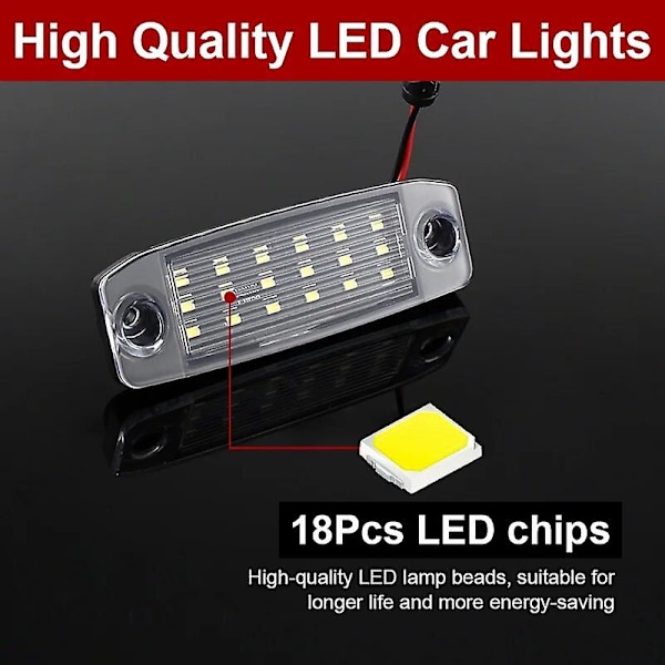 2 kpl Valkoiset Led Rekisterikilven Valot Kootut Hyundai Sonata Yf I45 I40 Kona 2011-2014 2017- Ylöspäin Oem 925103f000,925013s100