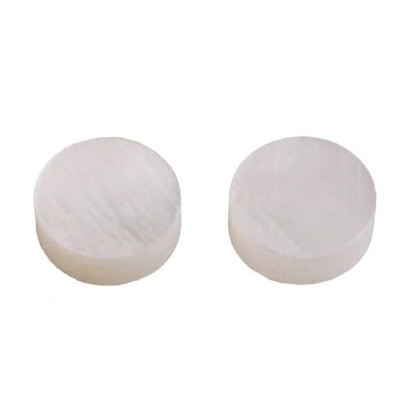 Vit Pärlemorskal Prickband Inläggstillverkare 6mm för Gitarrgreppbräda (20-pack)