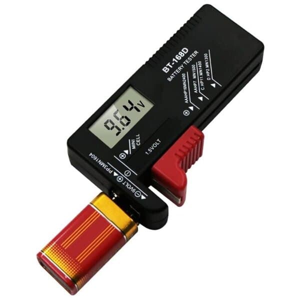 Batteritester, Universal Batteritester, BT-168D Batteritester, AA AAA C 9V Batteritester