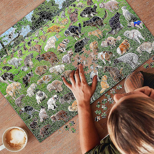 1000 palan Pissispentäviä Pentuja Puzzle Hauska Stressiä Lievittävä Puzzle Koiran Ystäville