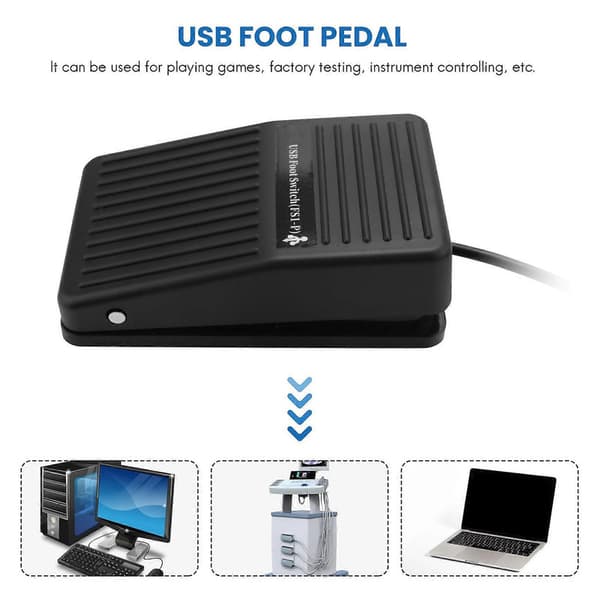 PC USB -jalkakytkin, näppäimistöpoljin