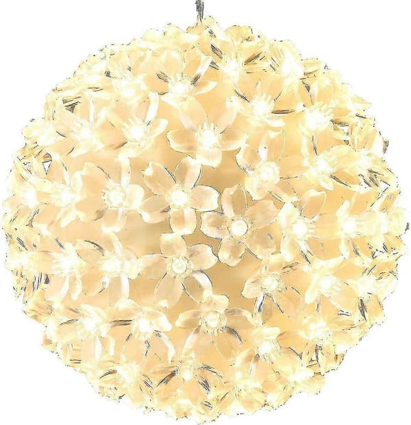 100 LED Lyskule Lyskule Varmt Hvit Julepynt Julekule Julelys Jul Ca. 15 cm