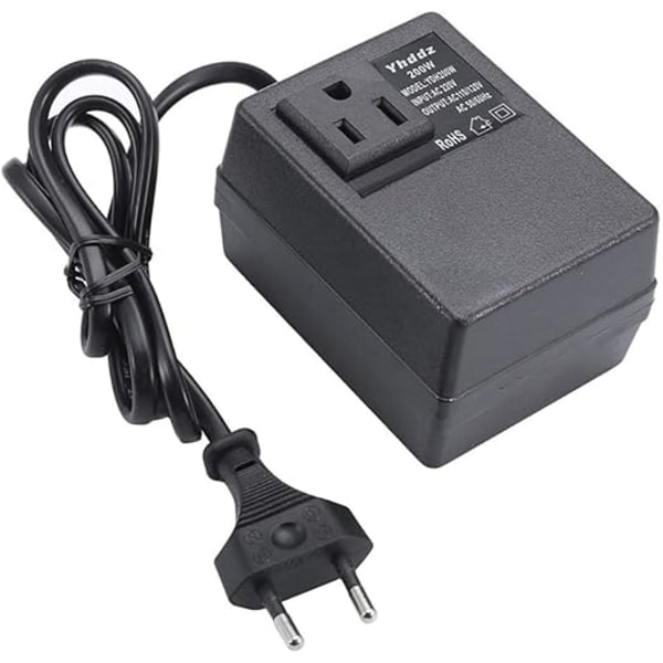 200W Transformator 220V Till 110V/ 110V Till 220V Europeisk Kontakt Spänningsomvandlare Team