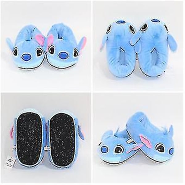 Stitch Angel Sutsko til Kvinder og Piger, Bløde og Varme Vintersutsko, Tegneserie Hjemmesko til Drenge og Voksne Pink