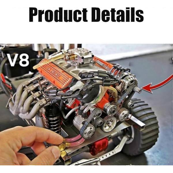Cison V8 Engine Kit, Gasoline, OHV V8 SmallBlock Engine Model Kit