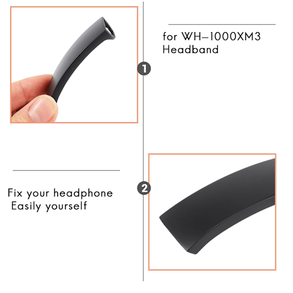 Ersättningshuvudband för Sony WH-1000XM3 Xm3 Trådlösa Brusreducerande Over-ear Hörlurar