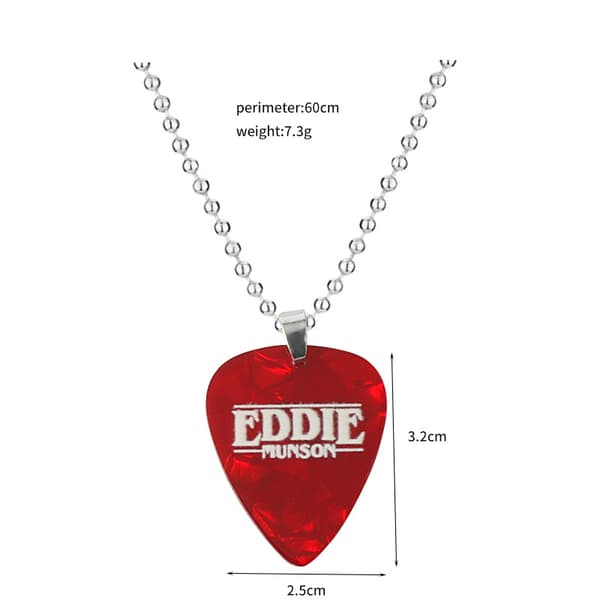 Stranger Things 4 Hellfire Club -kitaraplektrumin kaulakoru
